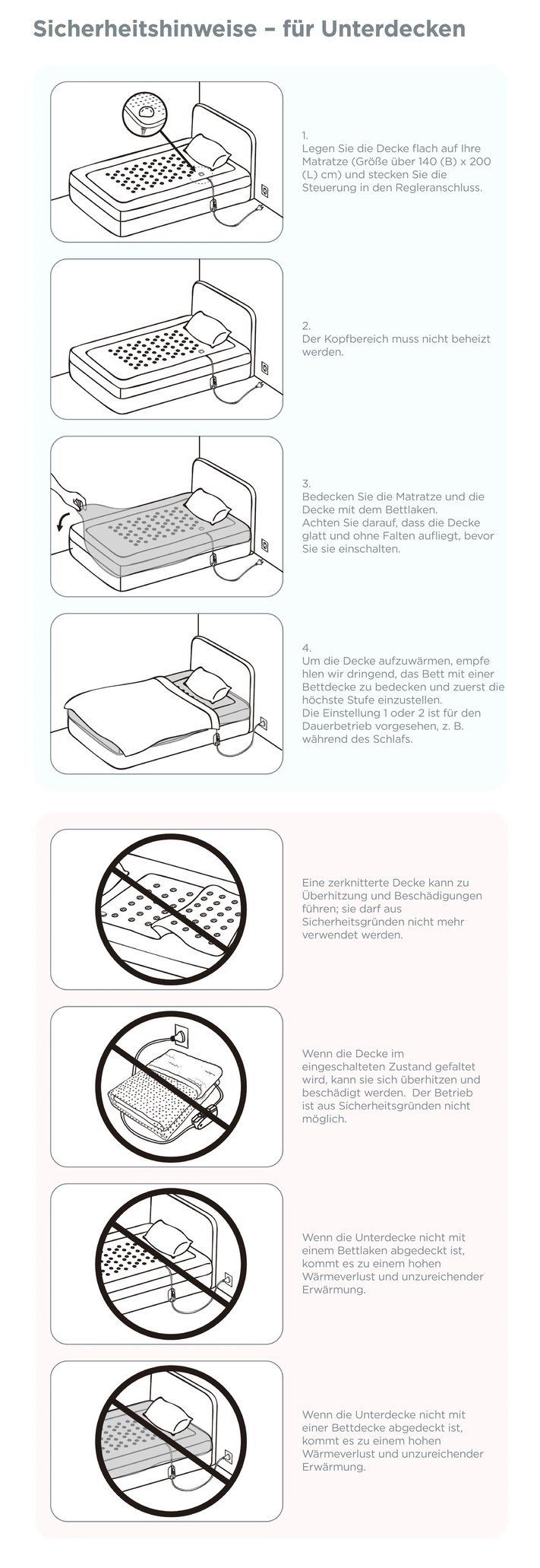 Under blanket Safety reminder-DE